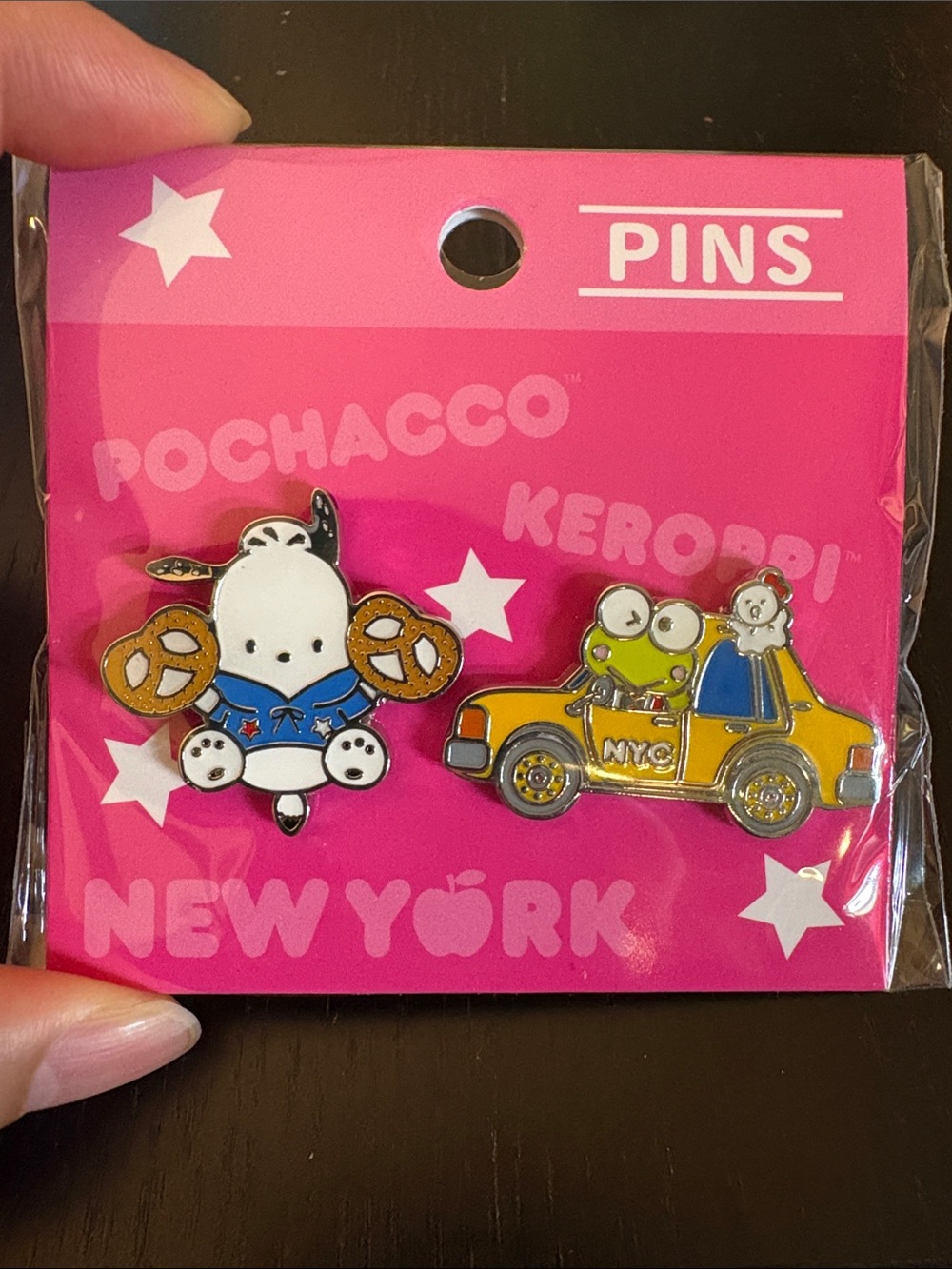 Pochacco and Keroppi Pin Set (Kinokuniya x Sanrio collection - NYC exclusive)